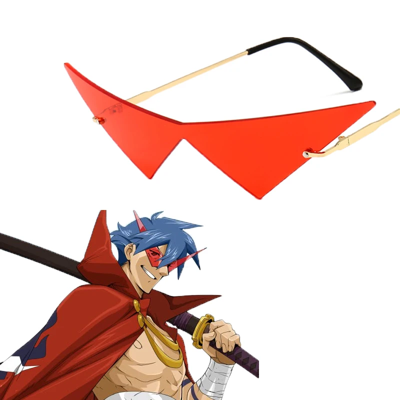 Lunettes de cosplay "Kamina" dans Tengen Toppa Gurren Lagann - Kf s f cf ee a e ad fe b t - Tenue de festival