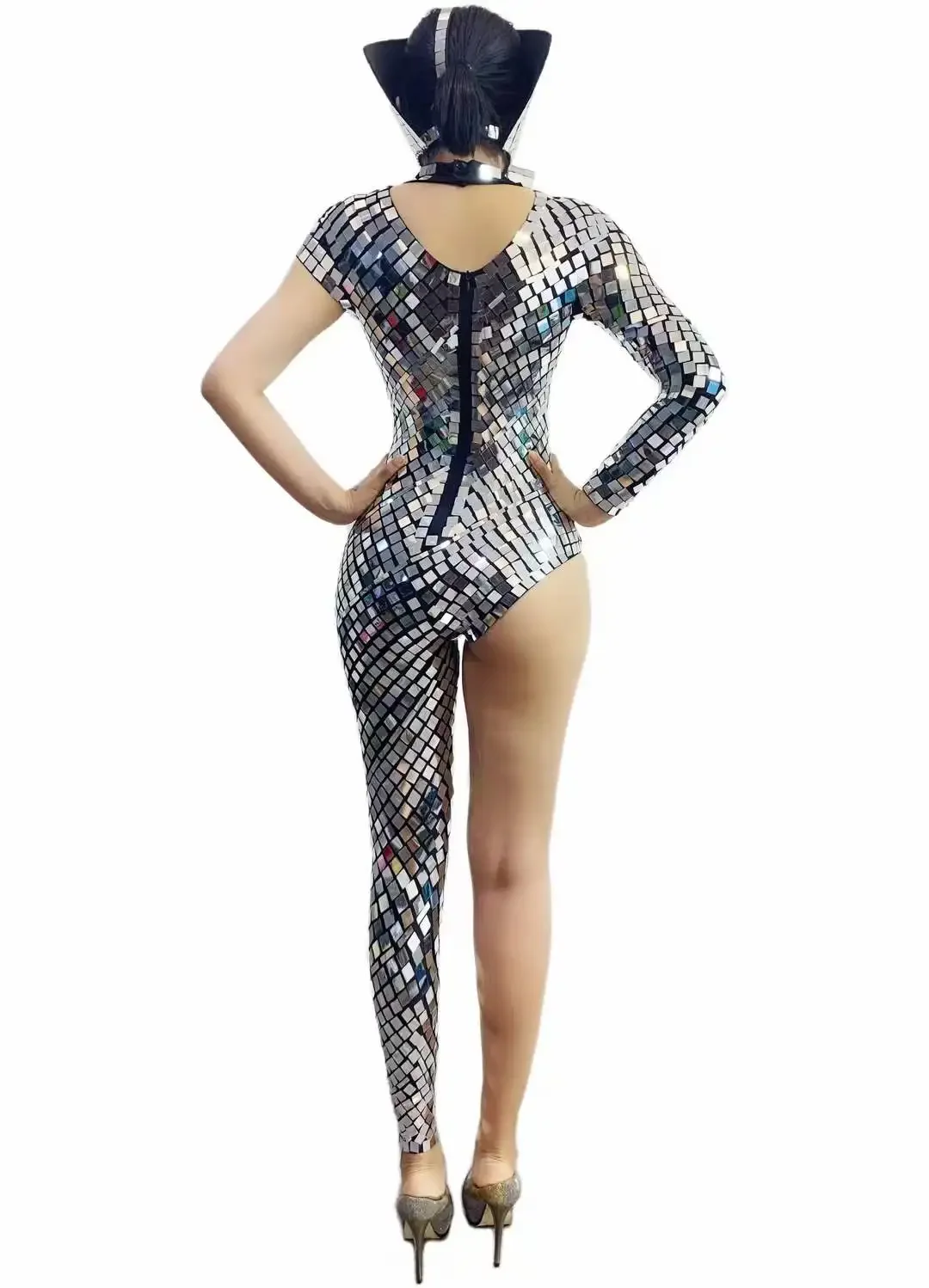 Combinaison de festival brillante - Bodysuit disco à paillettes - Kf s d bcaab a f fe ccc a d - Tenue de festival