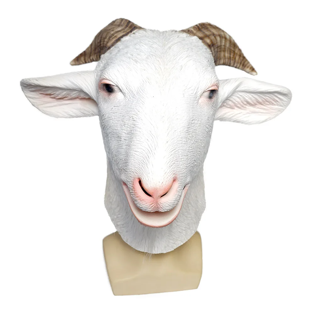Realistic Latex Goat Mask - Kf s d c c e c ada d c d l - Tenue de festival