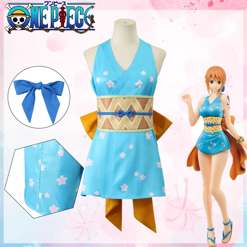 Costume de cosplay "Nami" dans One Piece (Arc Wano) - Kf sb c bf c cdd dc d em - Tenue de festival