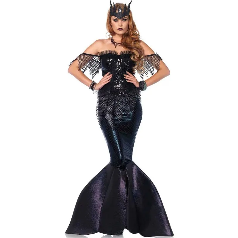 Women's Halloween Witch Mermaid Costume - Kf sd c cf f f ca f c cb i - Ropa de festival