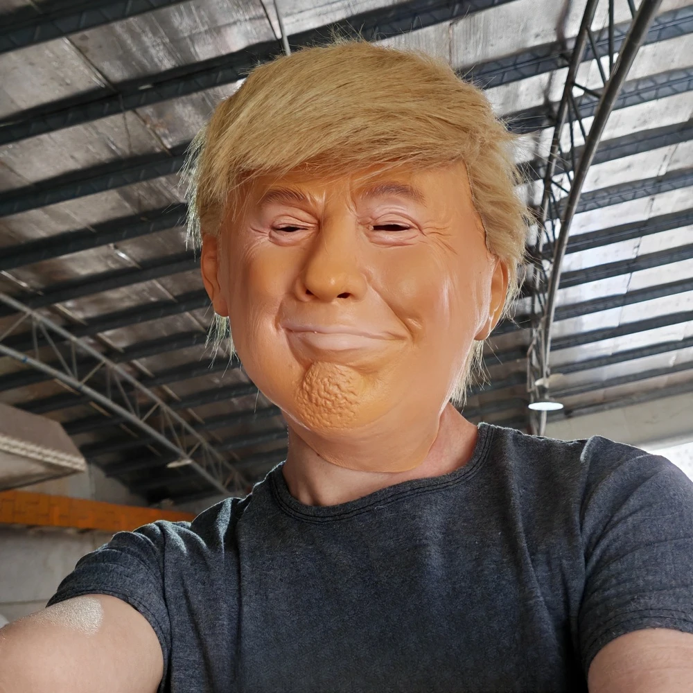 Donald Trump Silicone Mask - Kf sd cfe f e dab c ab d - Tenue de festival