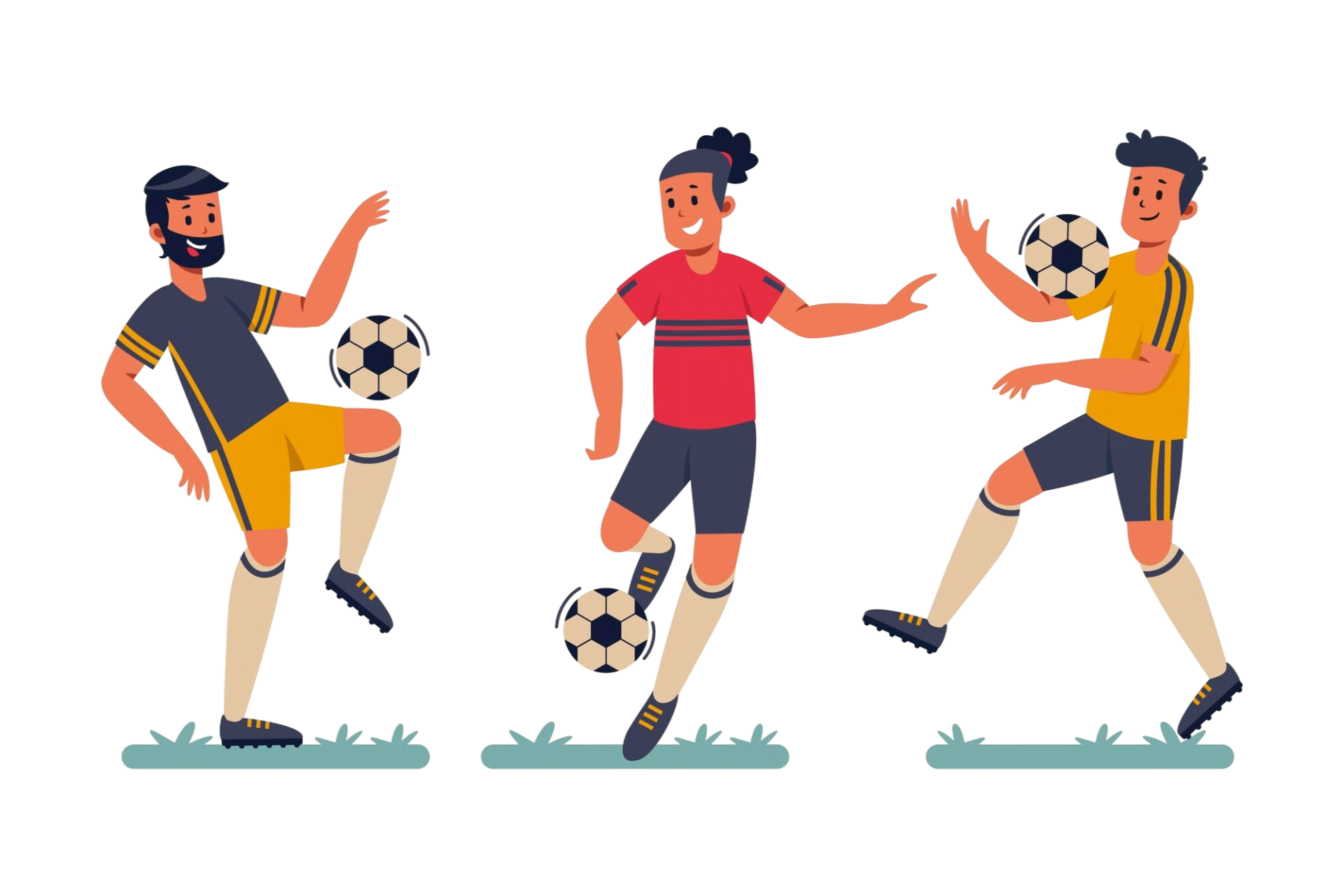 Latex "Diego Maradona" Mask 2 Bannière - Football - Flat football players illustration - Tenue de festival