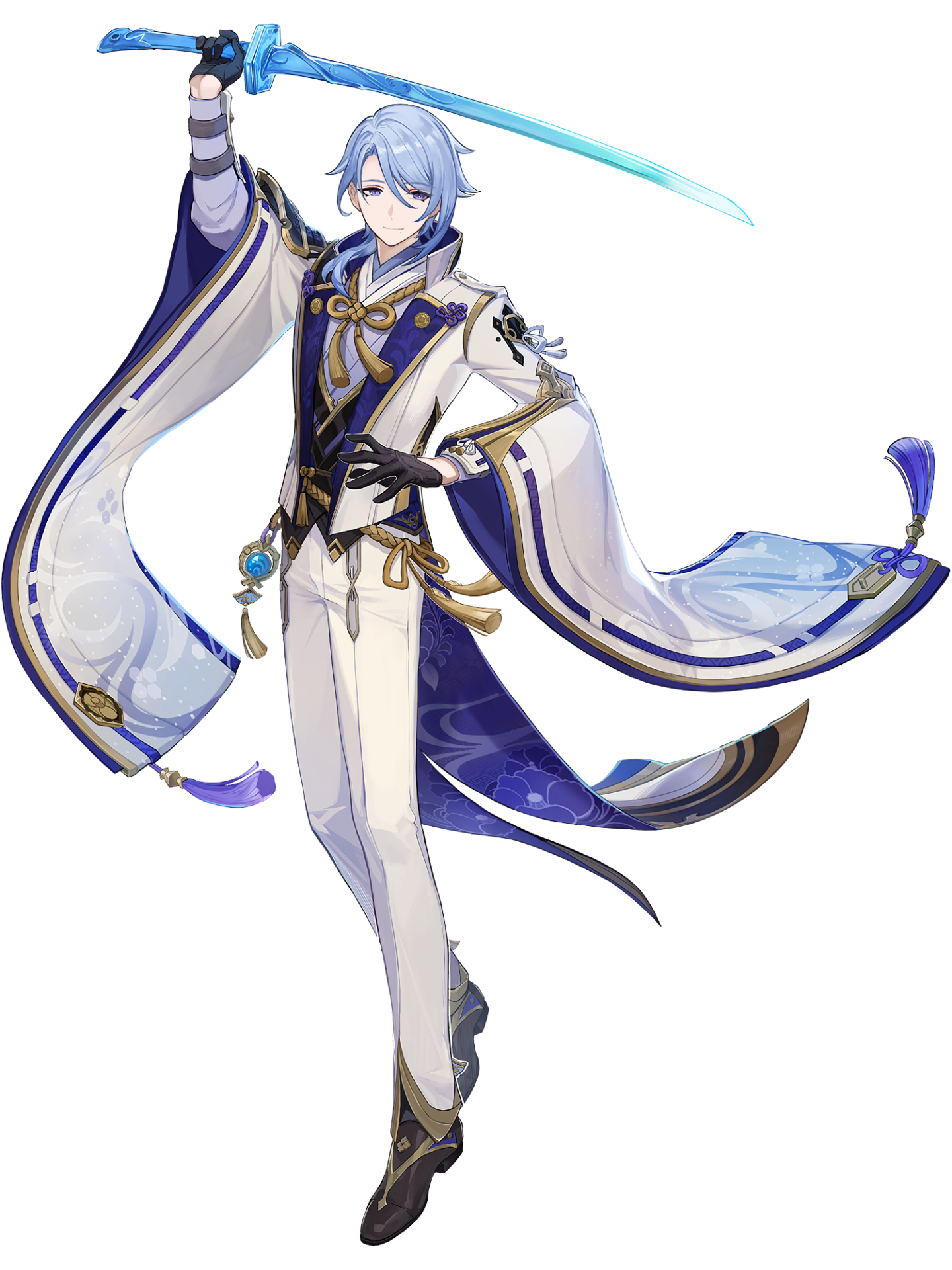 Bannière - Genshin Impact - Genshin impact ayato character render by hanariia df mxbu - Tenue de festival