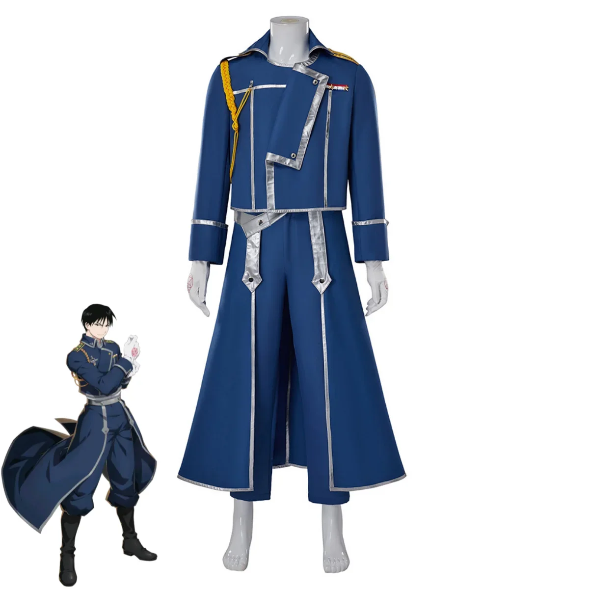 Costume de cosplay “Roy Mustang” dans Fullmetal Alchemist (avec perruque) - Kf s e dba f a fed e - Tenue de festival
