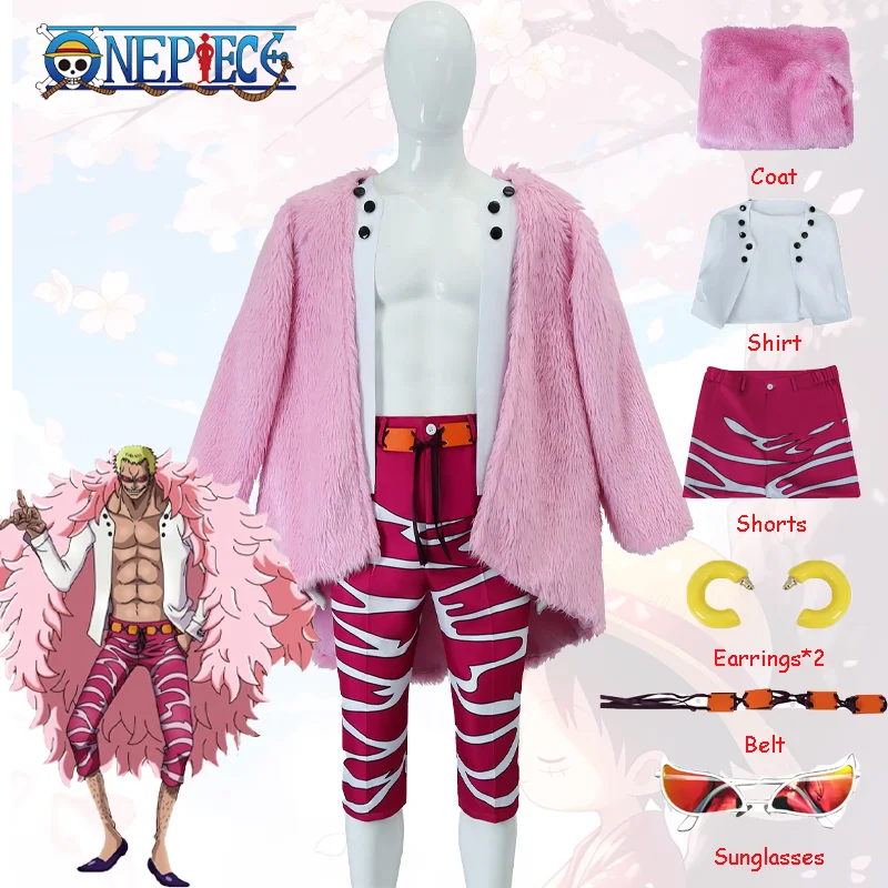 Don Quixote Doflamingo Cosplay Costume in One Piece - Kf s fca ac f d d ef fab e - Tenue de festival