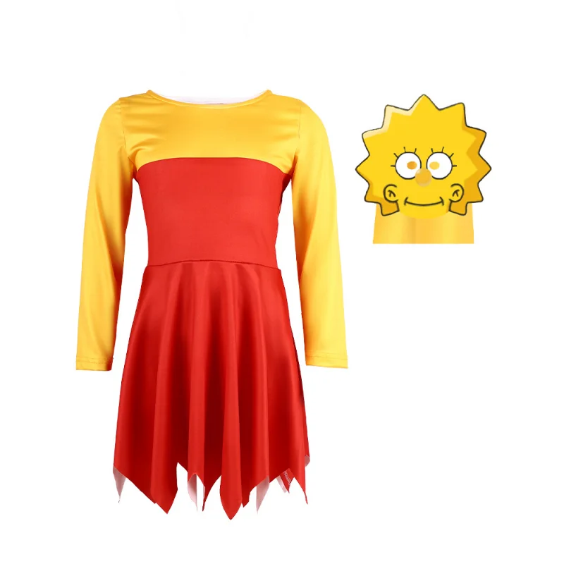 Lisa Simpsons Costume Cosplay from The Simpsons - Kf s d c b b c b ad a f cad dn - Tenue de festival