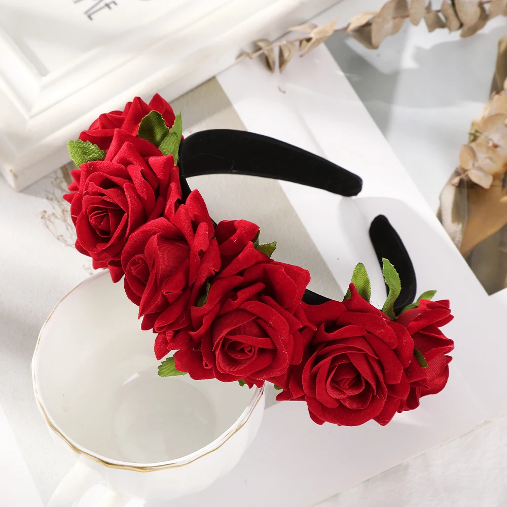 Rose Headband - Kf s f b bc a cfd de c bcefv - Tenue de festival