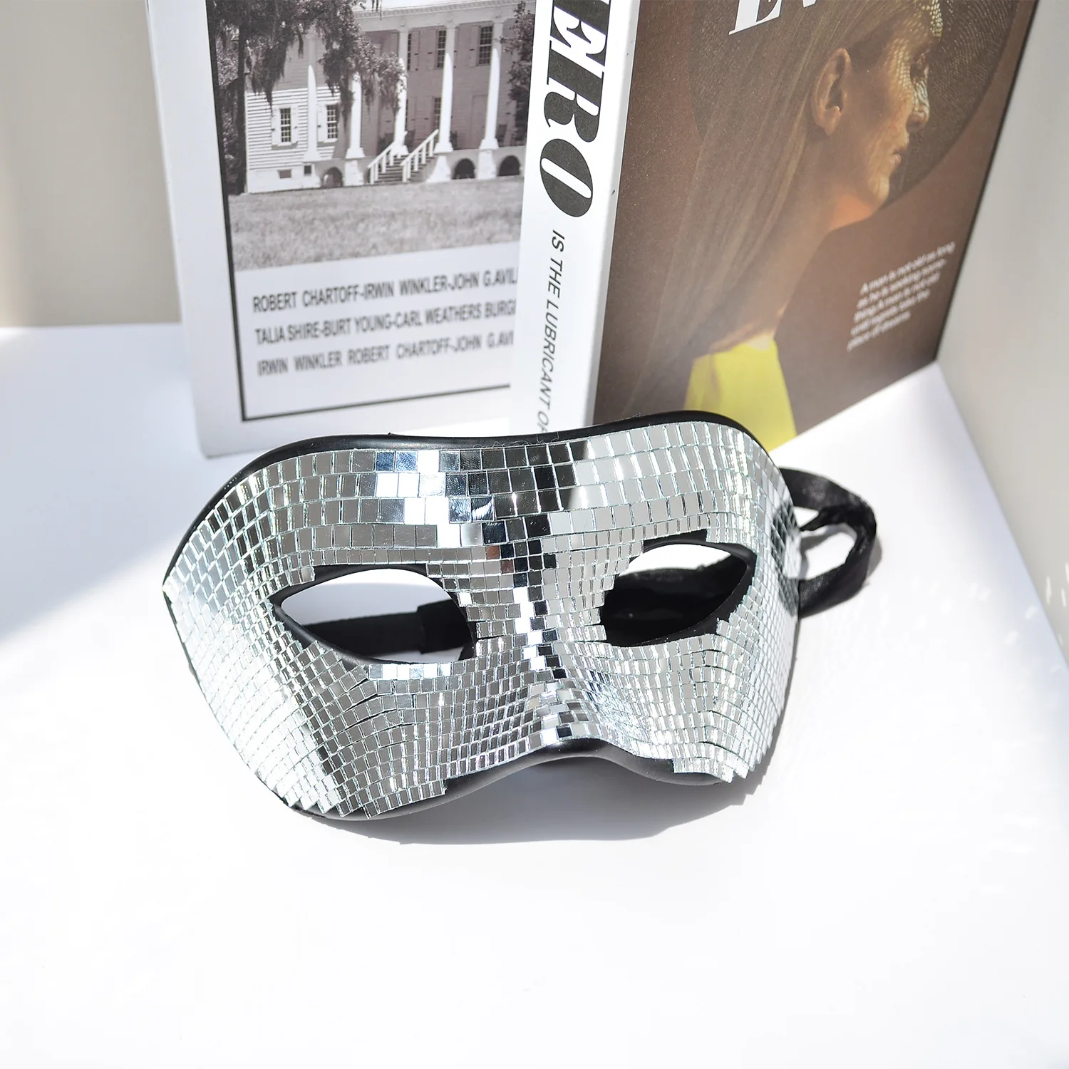 Masque facial à paillettes disco - Kf s c d f f ecfad fc ed a e - Tenue de festival
