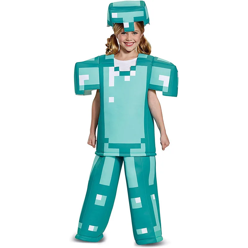 “Diamond Armor” Cosplay Costume from Minecraft - Kf s b bed dc f acedf e - Tenue de festival