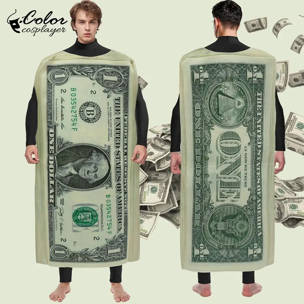 Costume de cosplay de billets d'un dollar - Kf s cd ca cfa bd c f b fd k - Tenue de festival