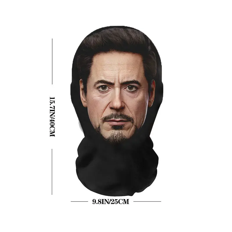 Printed “Tony Stark” Mask (Robert Downey Jr.) - Kf s c e b c b da a b b u - Tenue de festival