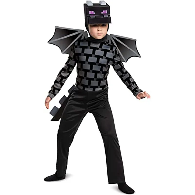 Minecraft Ender Dragon Cosplay Costume - Kf s a b dbf c d bf dd d c c a ac - Tenue de festival