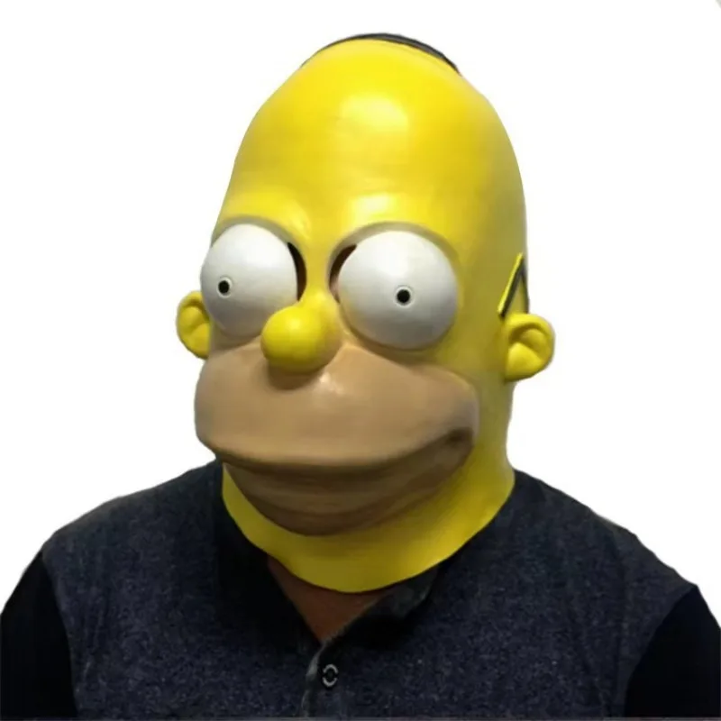 Latex "Homer Simpsons" Mask - Kf sb fca f ddb b d bf ccfad b z - Tenue de festival