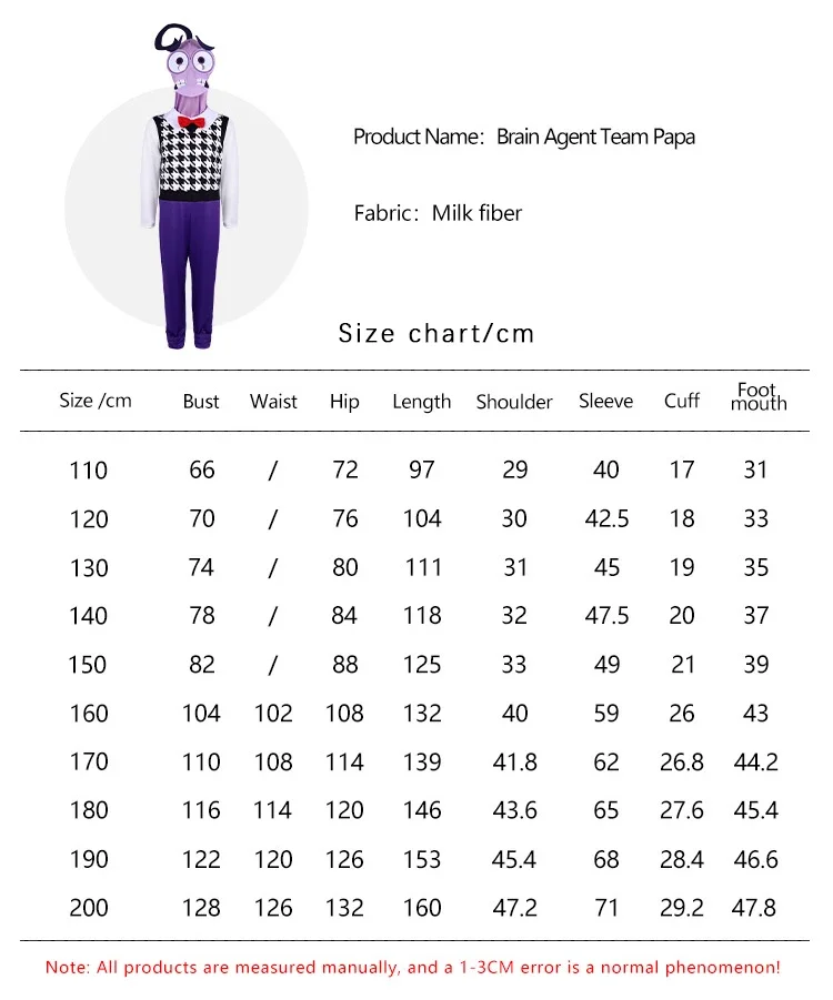 “Fear” Cosplay Costume from Inside Out - Kf sd b a b a b e c en - Tenue de festival