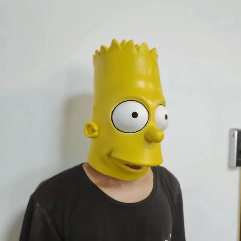 Latex "Bart Simpsons" Mask - Kf sf f e fa ef b aa - Tenue de festival