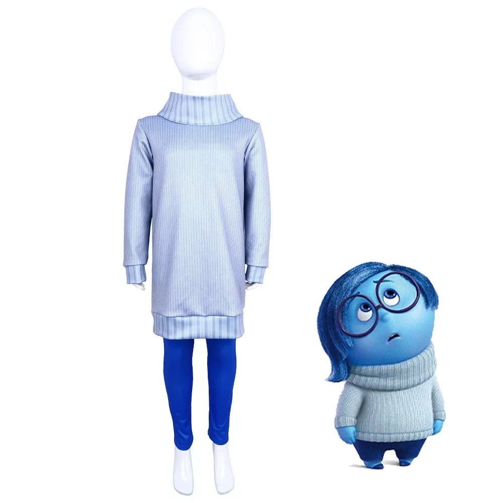 “Sadness” Cosplay Costume from Inside Out - Kf sf d d c b f ca c a r - Tenue de festival