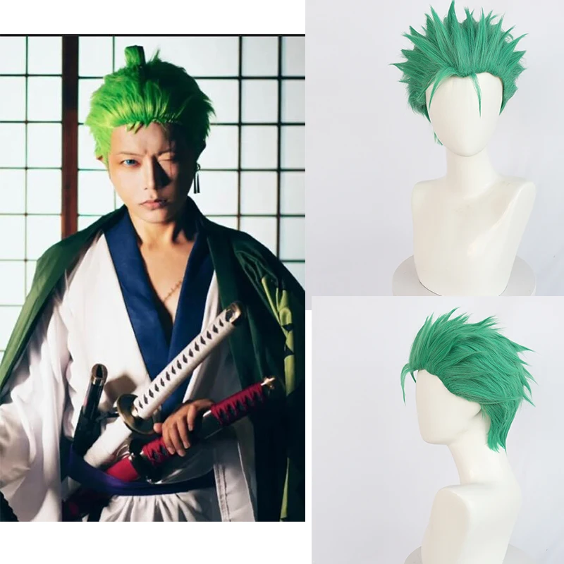 Roronoa Zoro Cosplay Wig “Roronoa Zoro” from One Piece - Kf s fd c fac b f b d - Tenue de festival