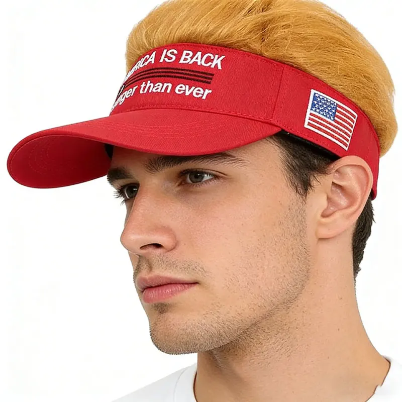 Gorra “Make America Great Again” con pelo de Donald Trump - Kf se a f d e c ce fcau - Festival clothing